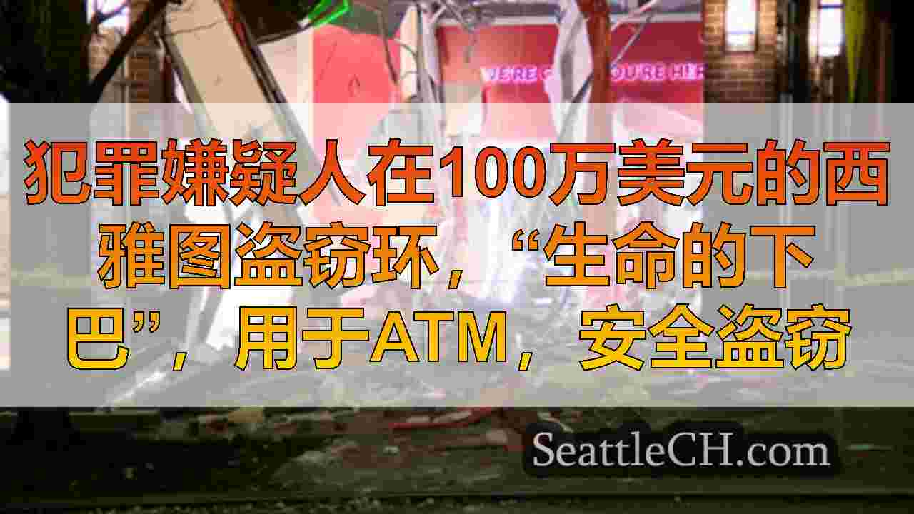 犯罪嫌疑人在100万美元的西雅图盗窃环，“生命的下巴”，用于ATM，安全盗窃