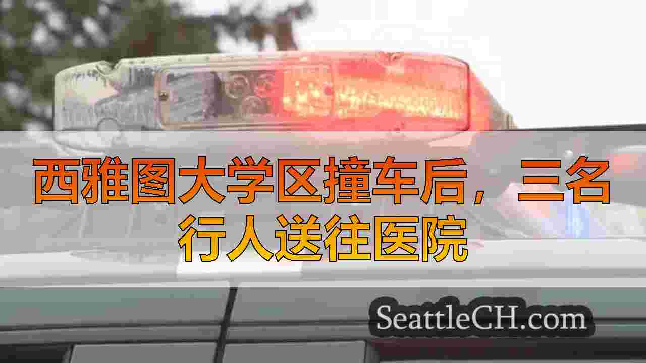 西雅图大学区撞车后，三名行人送往医院