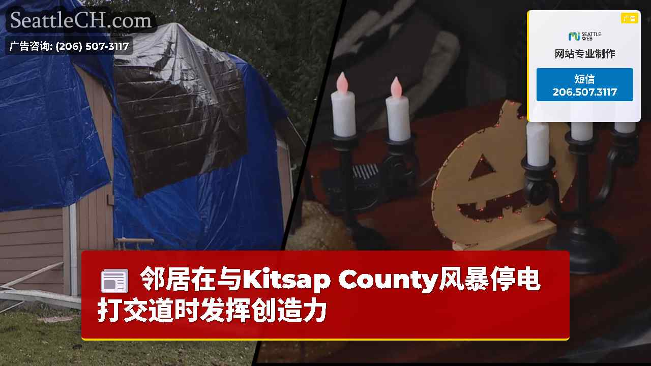 邻居在与Kitsap County风暴停电打交道时发挥创造力