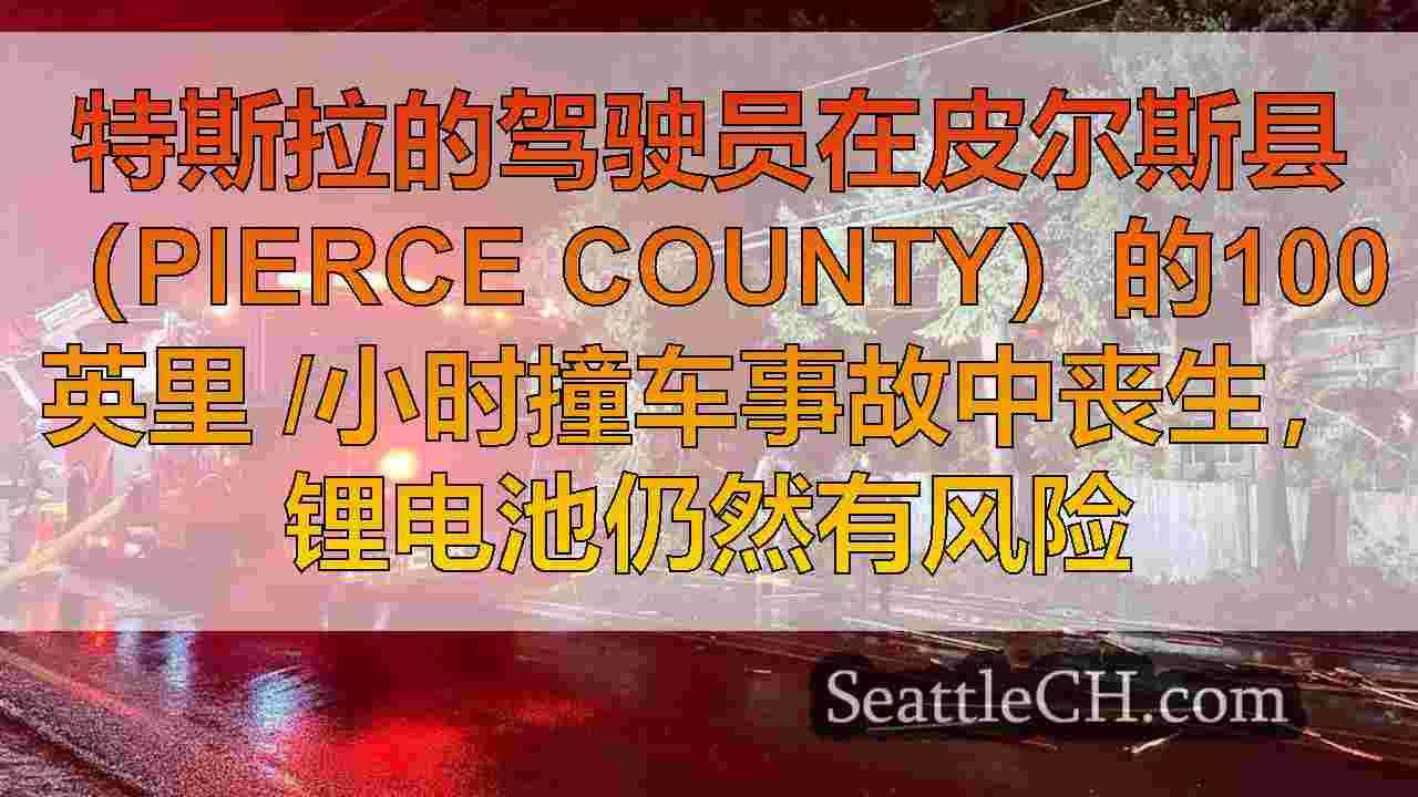 特斯拉的驾驶员在皮尔斯县（Pierce County）的100英里