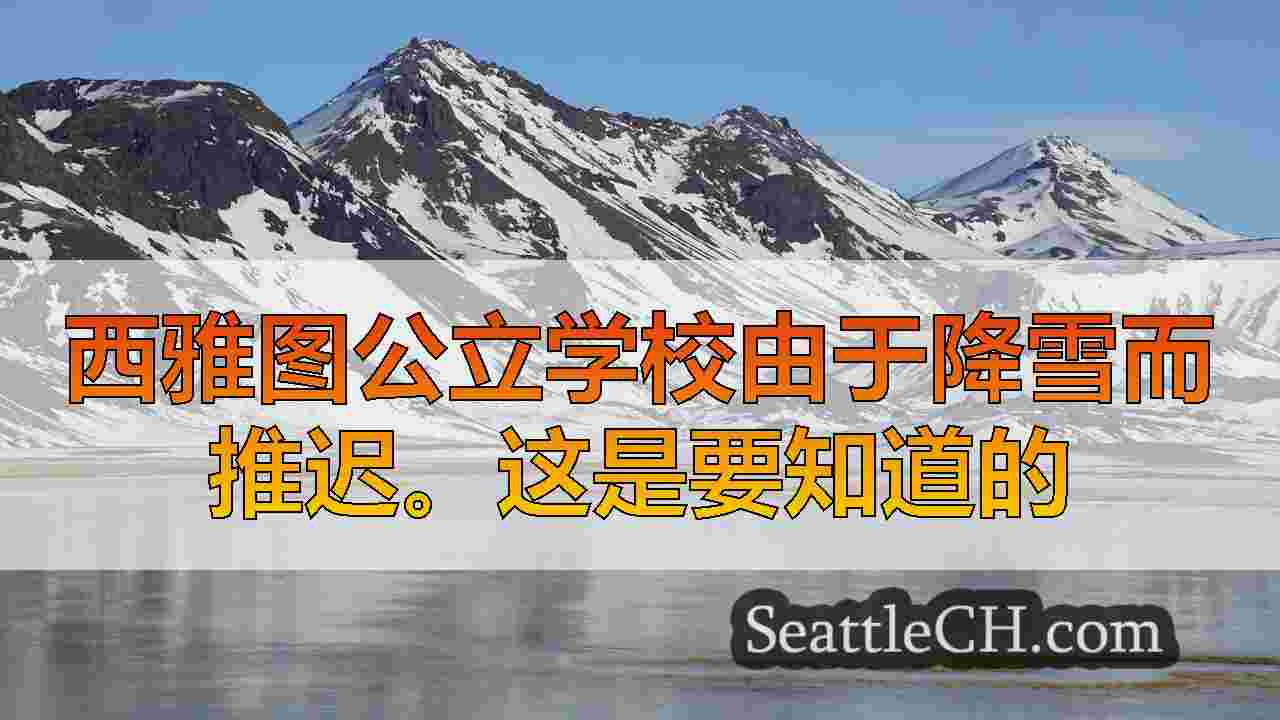 西雅图公立学校由于降雪而推迟。这是要知道的
