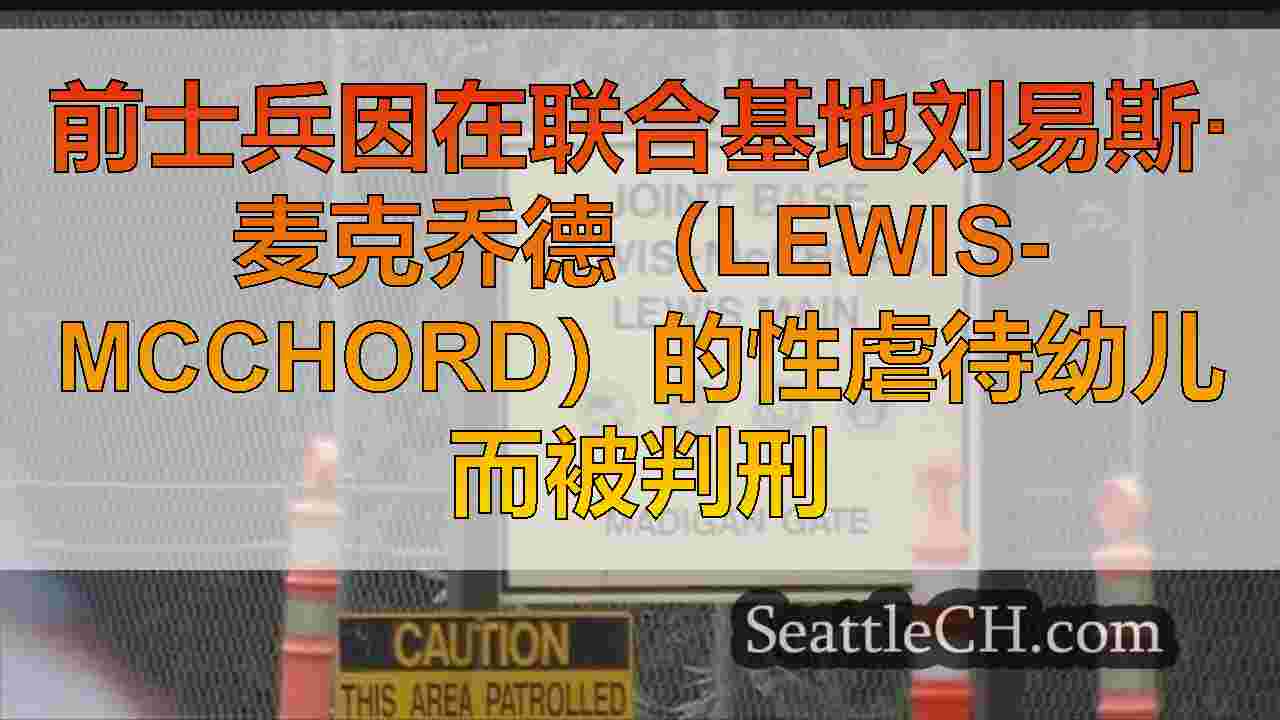 前士兵因在联合基地刘易斯·麦克乔德（Lewis-McChord）的性虐待幼儿而被
