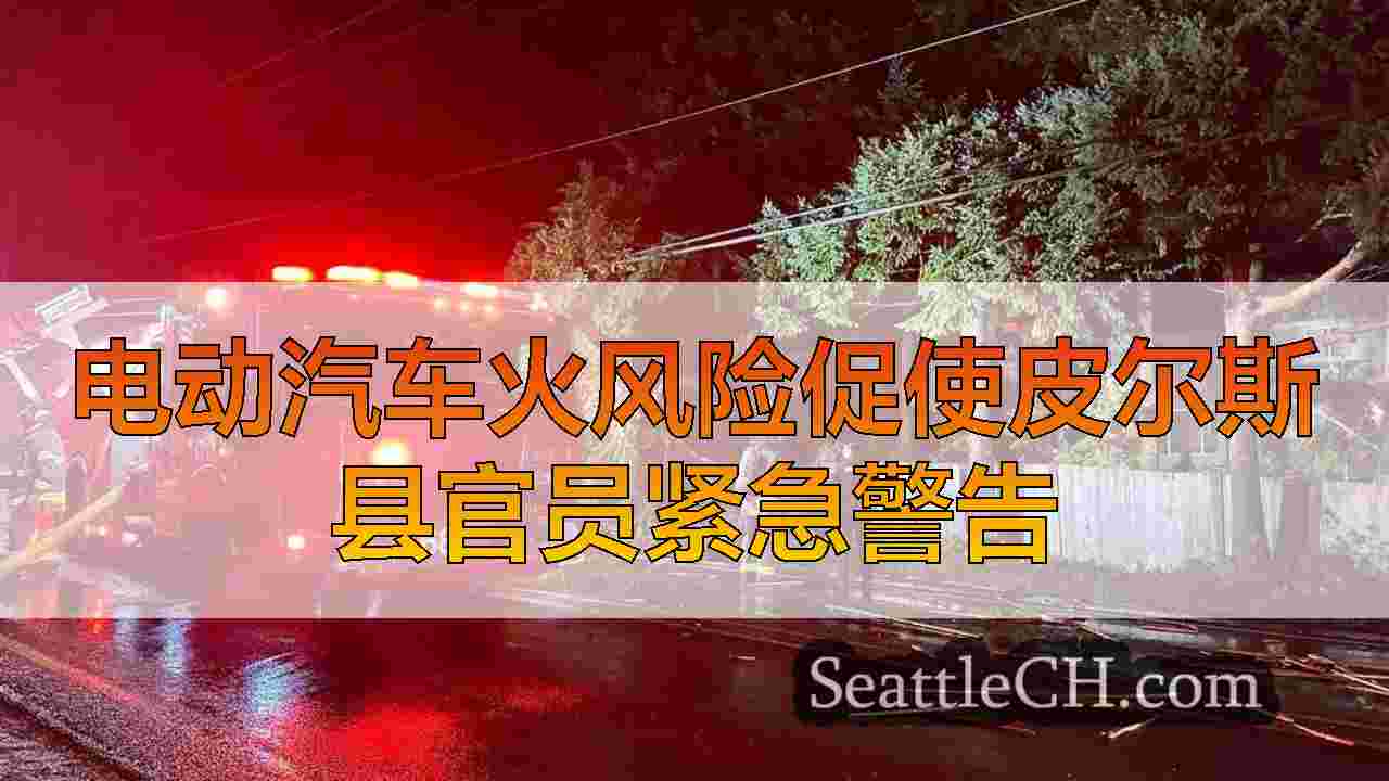 电动汽车火风险促使皮尔斯县官员紧急警告