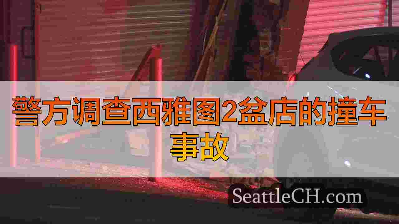 警方调查西雅图2盆店的撞车事故