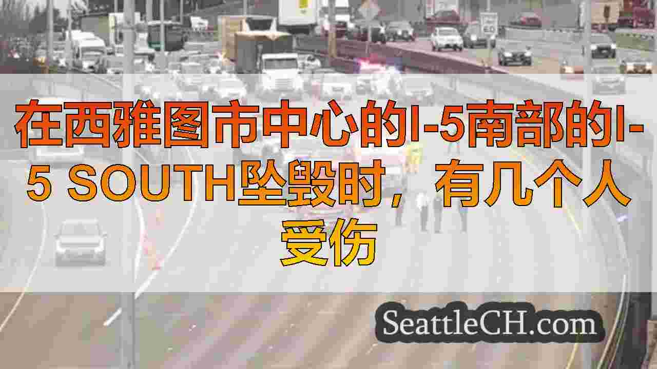 在西雅图市中心的I-5南部的I-5 South坠毁时，有几个人受伤
