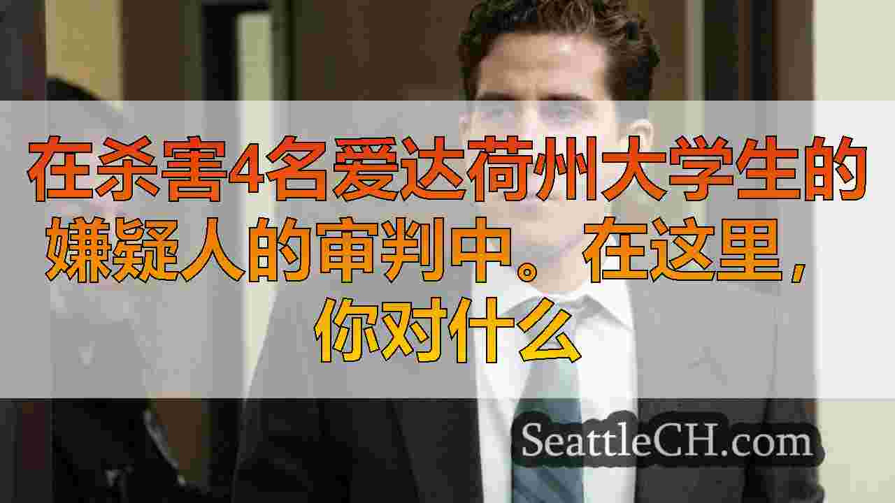 在杀害4名爱达荷州大学生的嫌疑人的审判中。在这里，你对什么