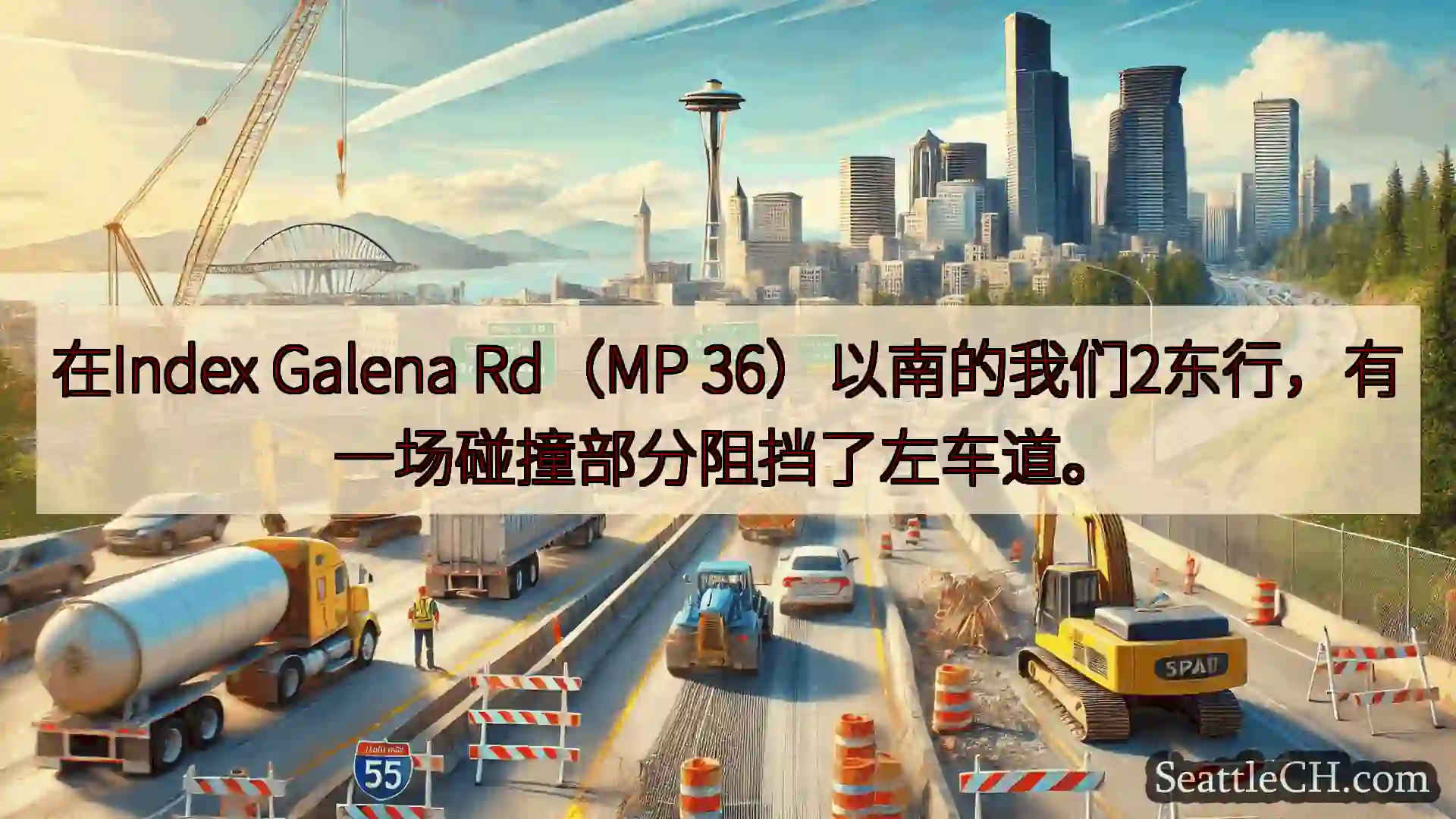 西雅图交通新闻 在Index Galena Rd（MP