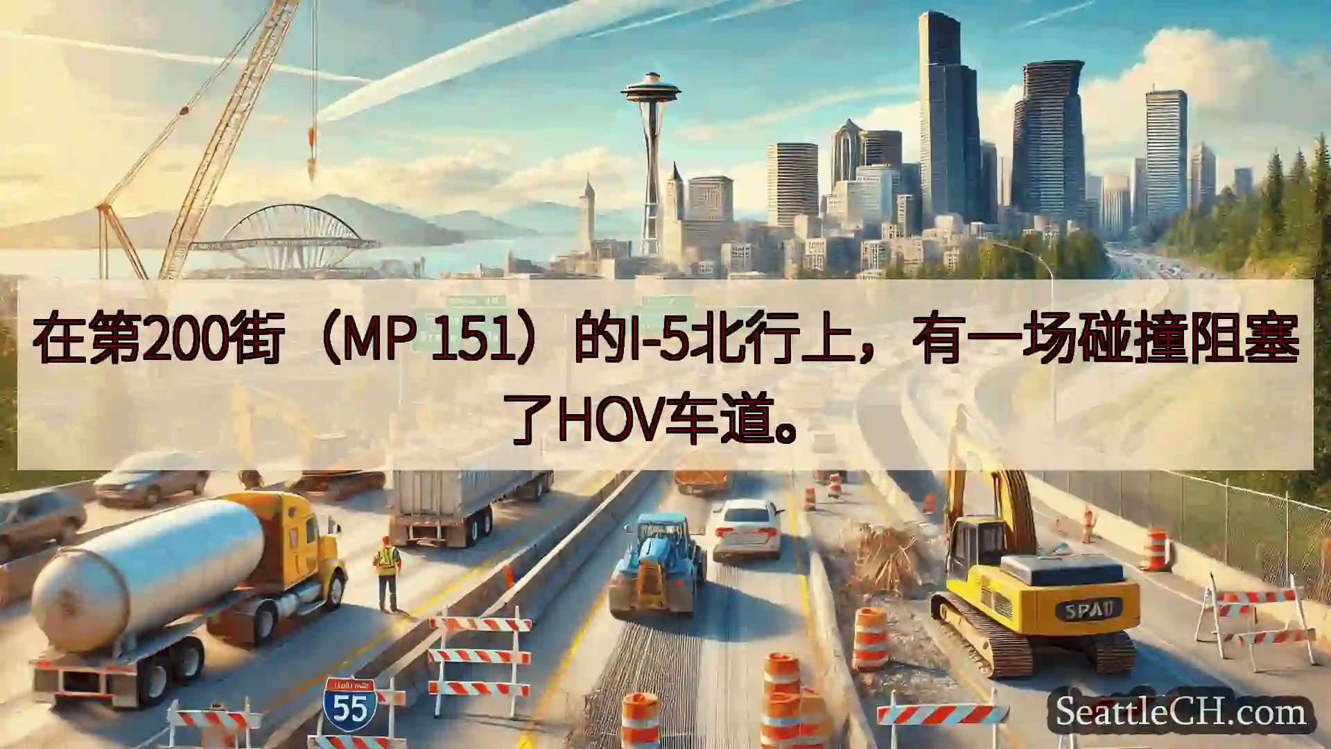 西雅图交通新闻 在第200街（MP