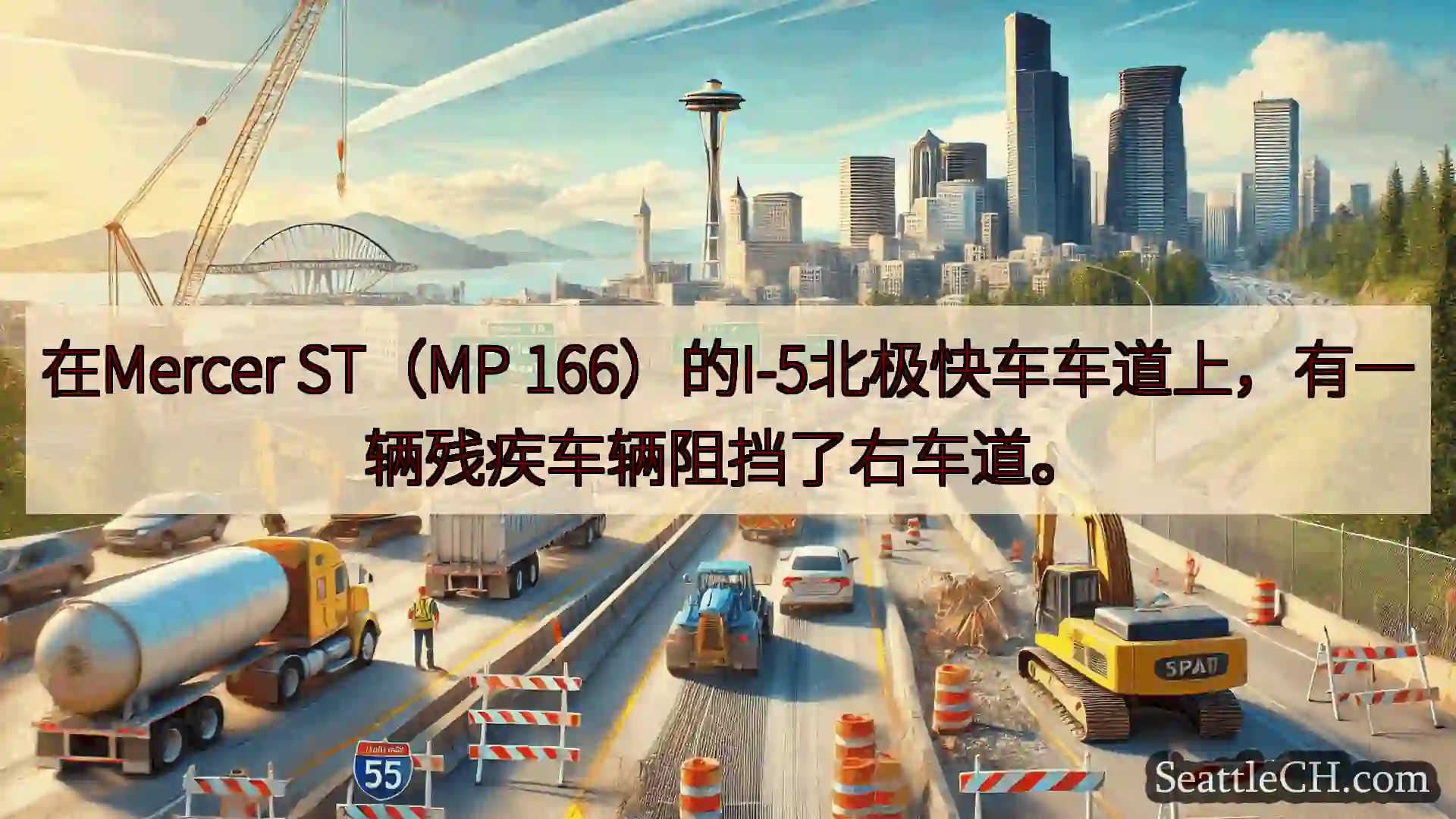 西雅图交通新闻 在Mercer ST（MP