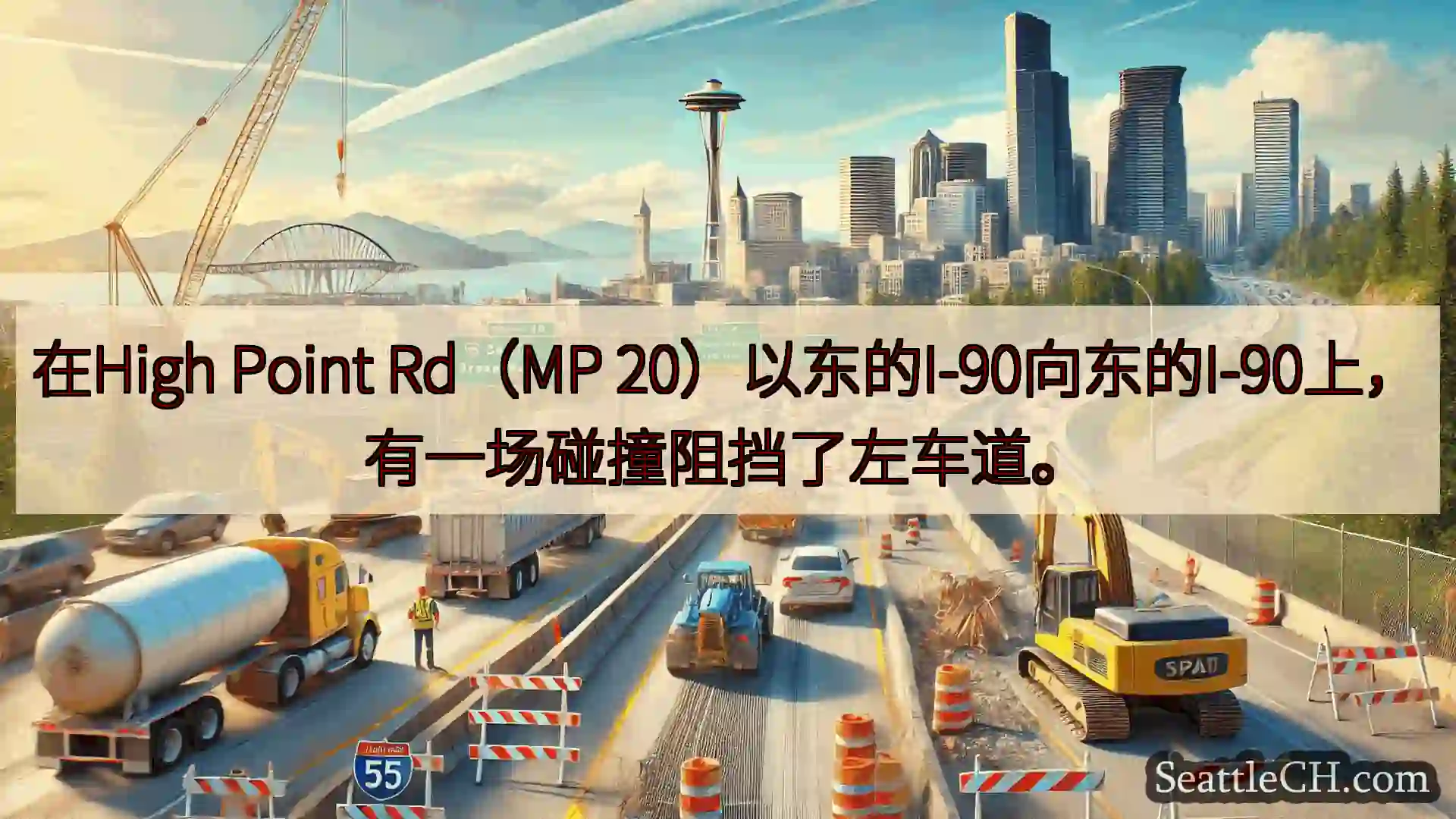 西雅图交通新闻 在High Point Rd（MP