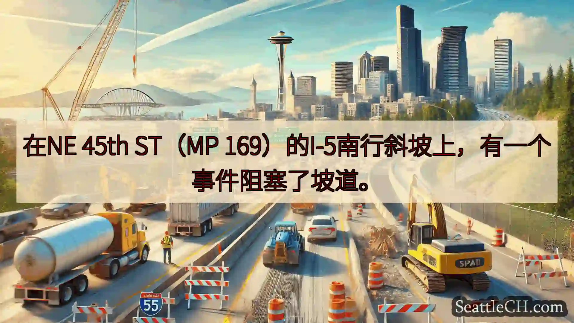 西雅图交通新闻 在NE 45th ST（MP