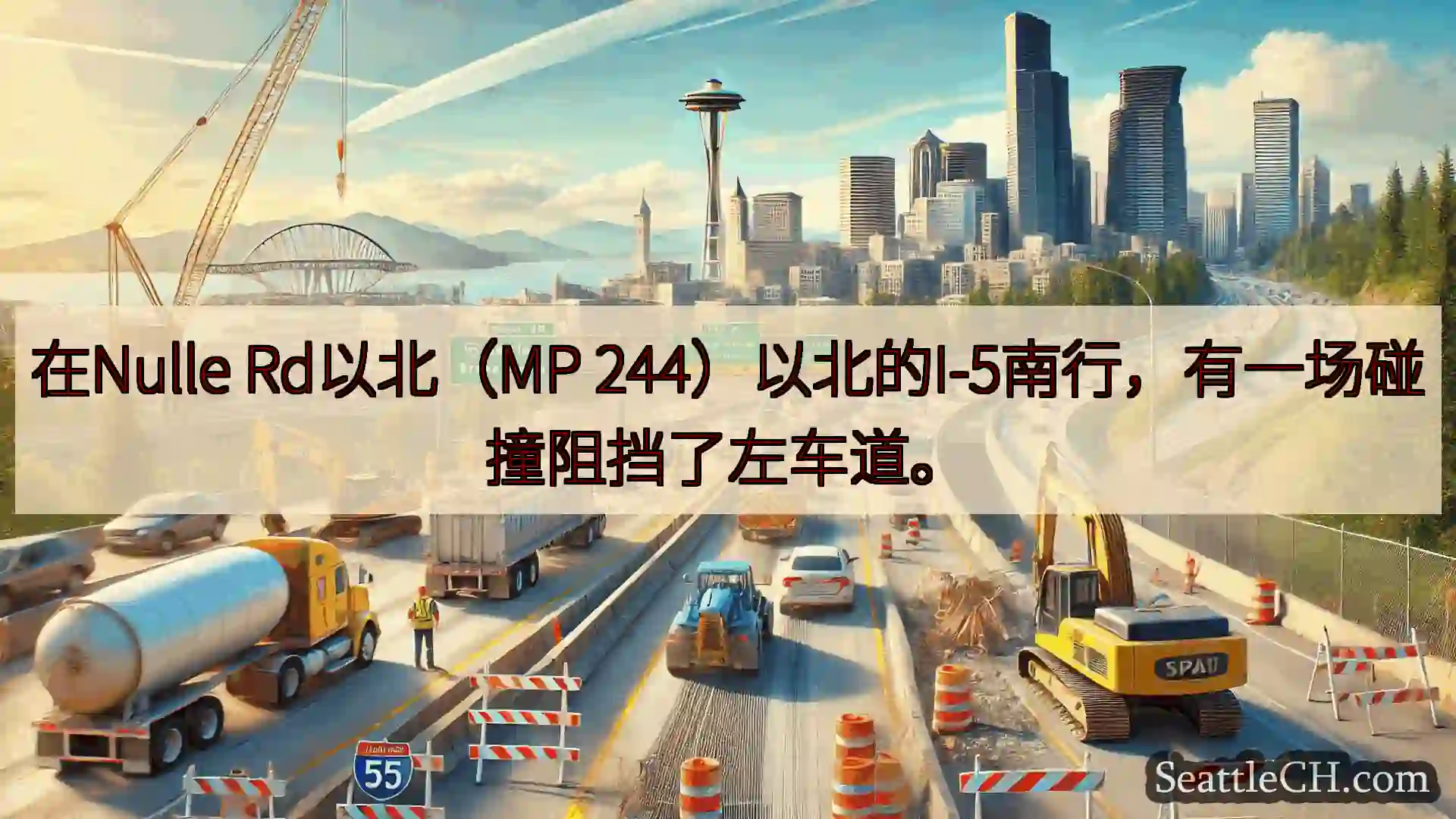 西雅图交通新闻 在Nulle Rd以北（MP