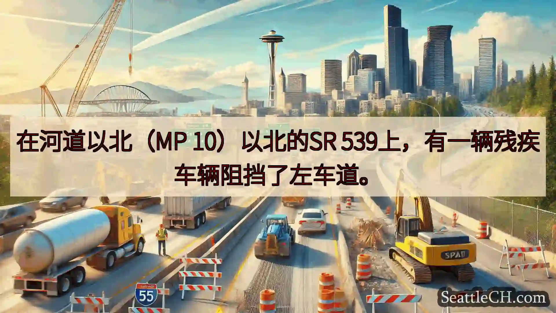 西雅图交通新闻 在河道以北（MP 10）以北的SR