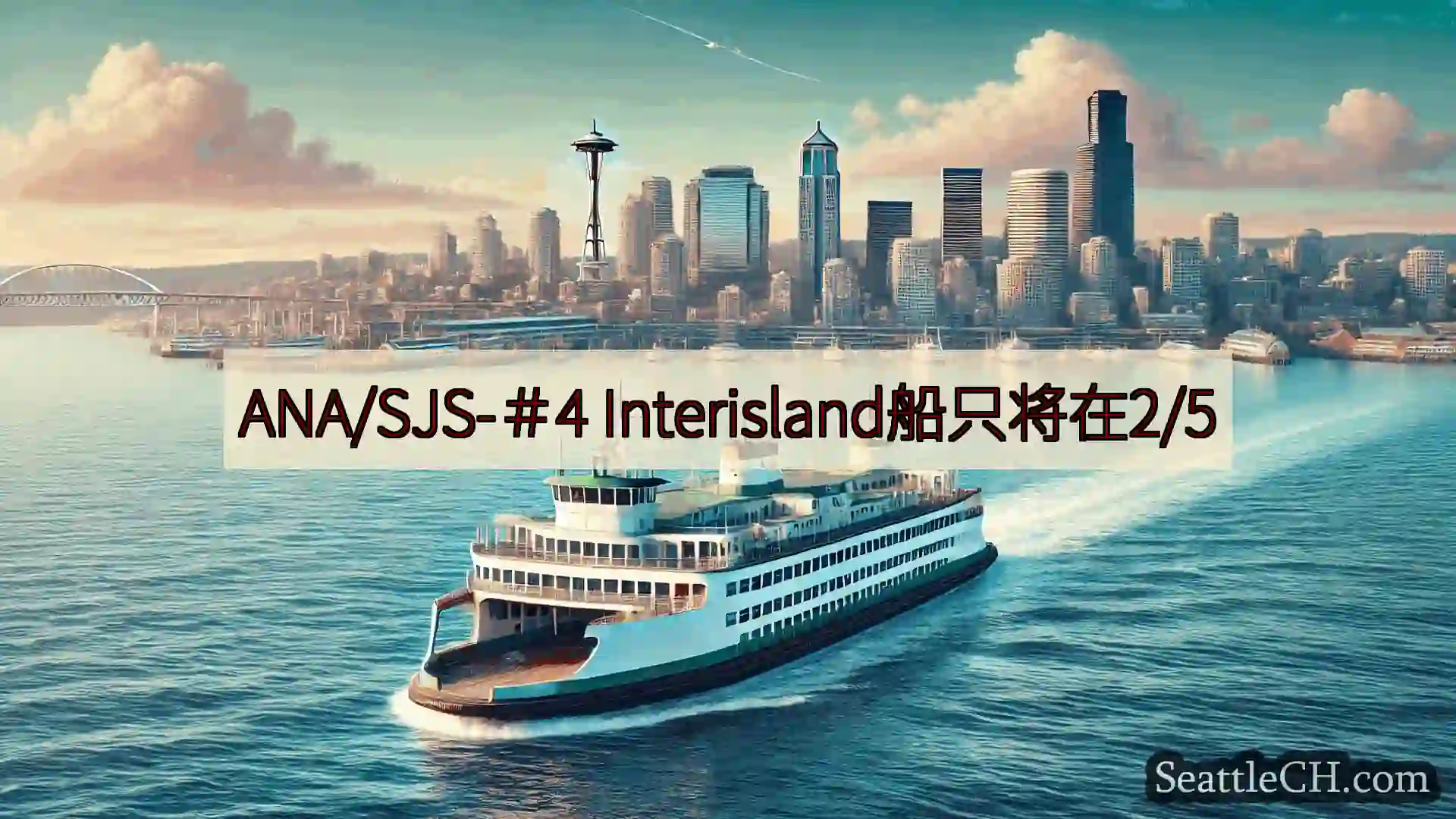 西雅图渡轮新闻 ANA/SJS-＃4 Interisland船只将在2/5