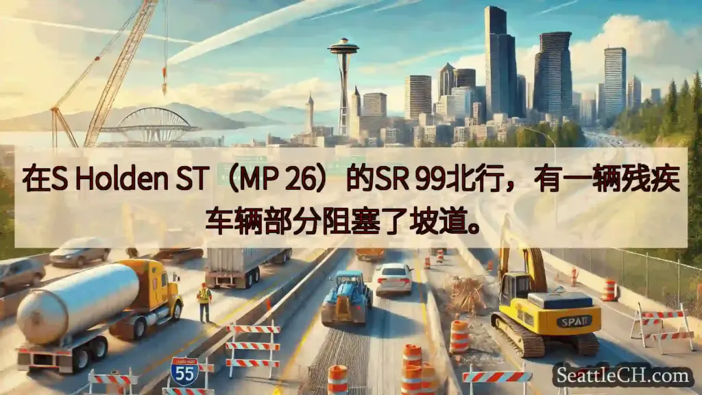 西雅图交通新闻 在S Holden ST（MP 26）的SR