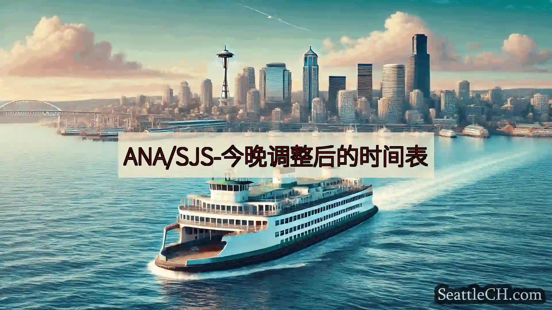 西雅图渡轮新闻 ANA/SJS-今晚调整后的时间表https://wsdot.com/