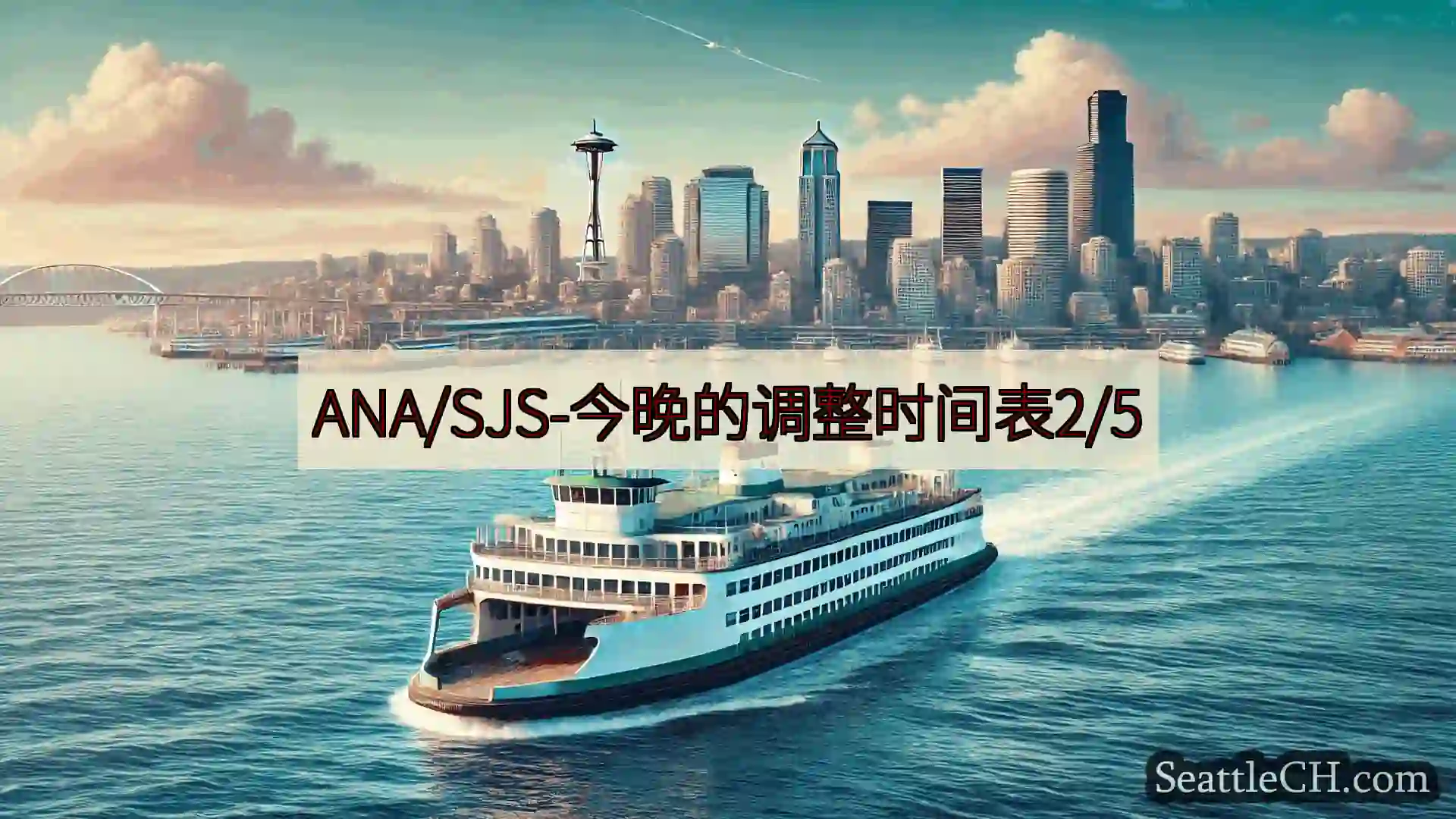 西雅图渡轮新闻 ANA/SJS-今晚的调整时间表2/5