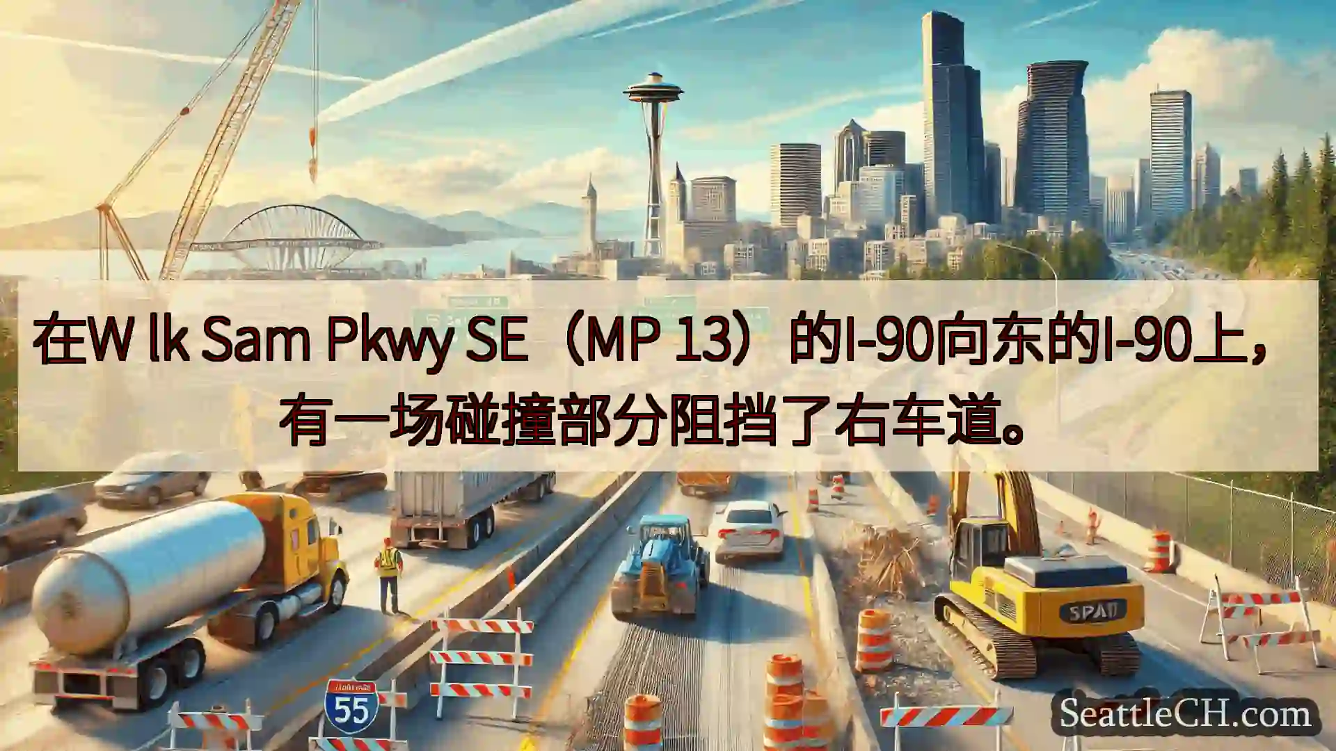 西雅图交通新闻 在W lk Sam Pkwy SE（MP