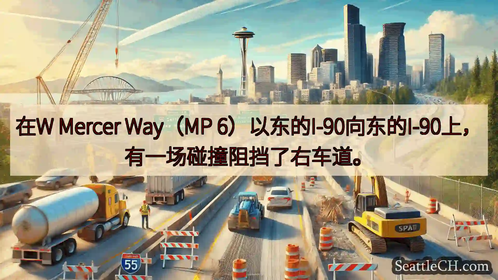 西雅图交通新闻 在W Mercer Way（MP