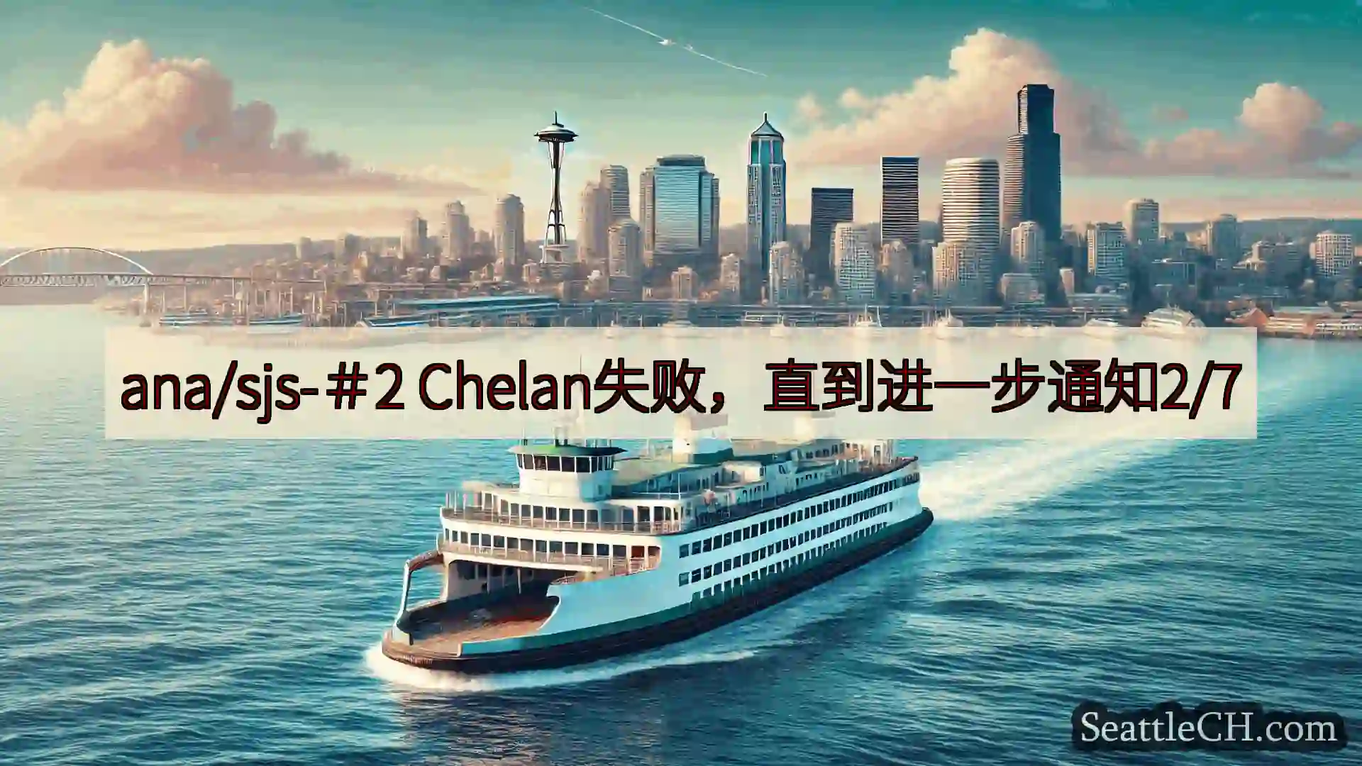 西雅图渡轮新闻 ana/sjs-＃2 Chelan失败，直到进一步通知2/7