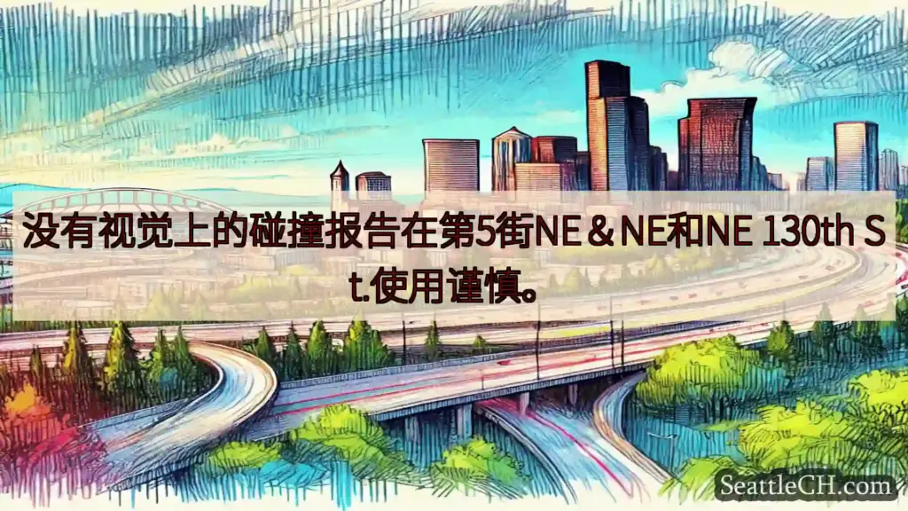 西雅图交通新闻 没有视觉上的碰撞报告在第5街NE＆NE和NE 130th