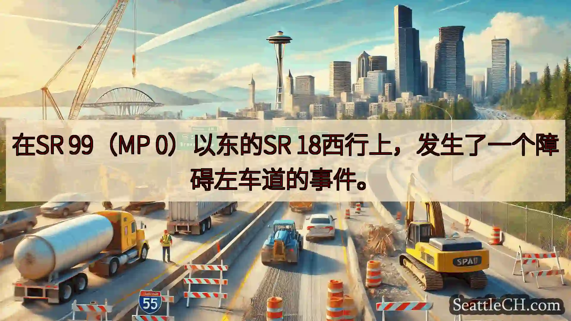 西雅图交通新闻 在SR 99（MP 0）以东的SR