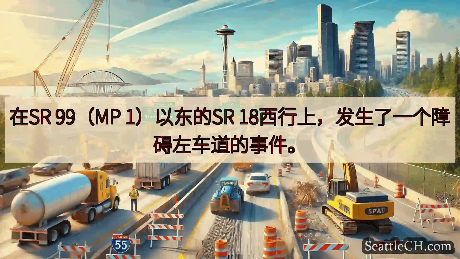 西雅图交通新闻 在SR 99（MP 1）以东的SR