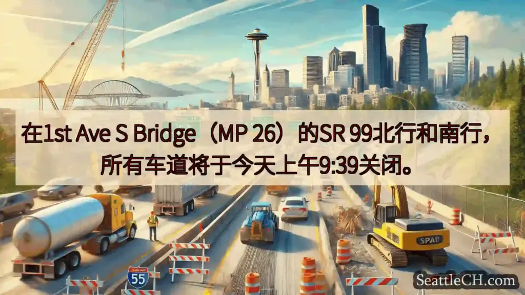 在1st Ave S Bridge（MP 26）的SR