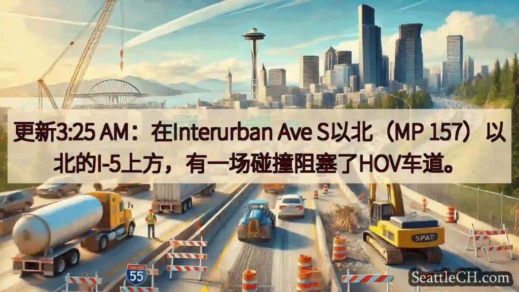 更新3:25 AM：在Interurban Ave S以北（MP