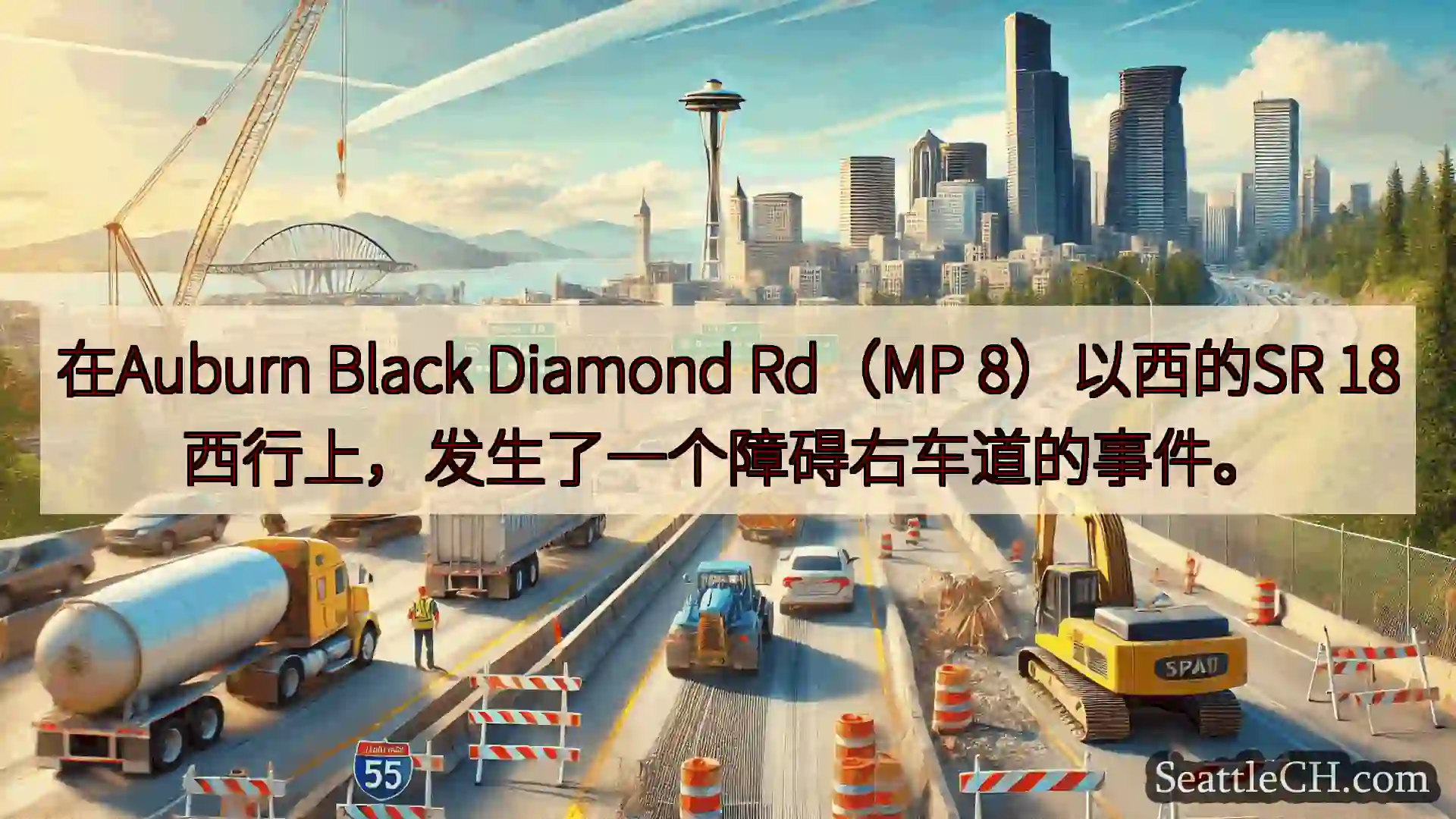 在Auburn Black Diamond Rd（MP 8）以西的SR