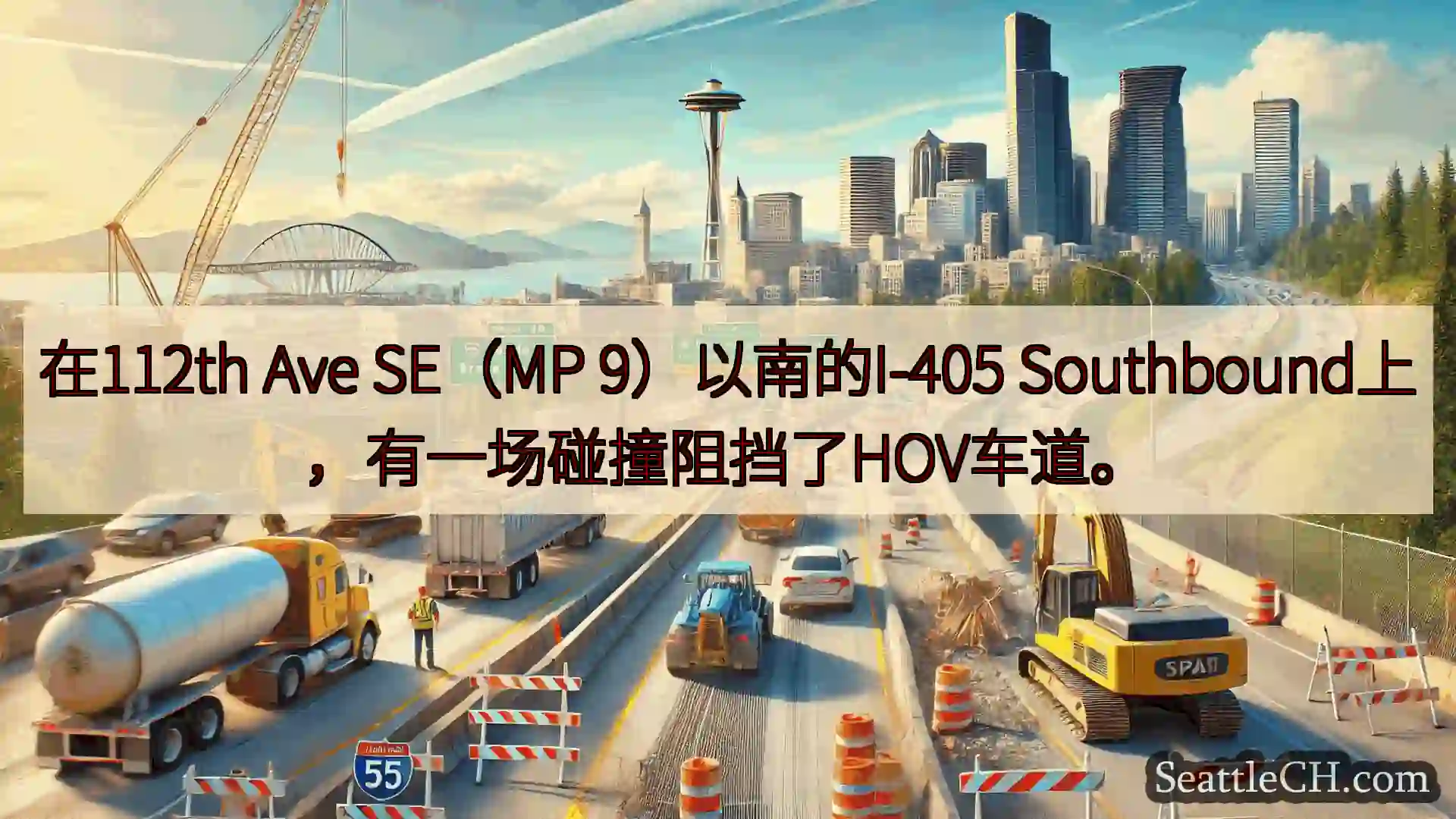 在112th Ave SE（MP 9）以南的I-405