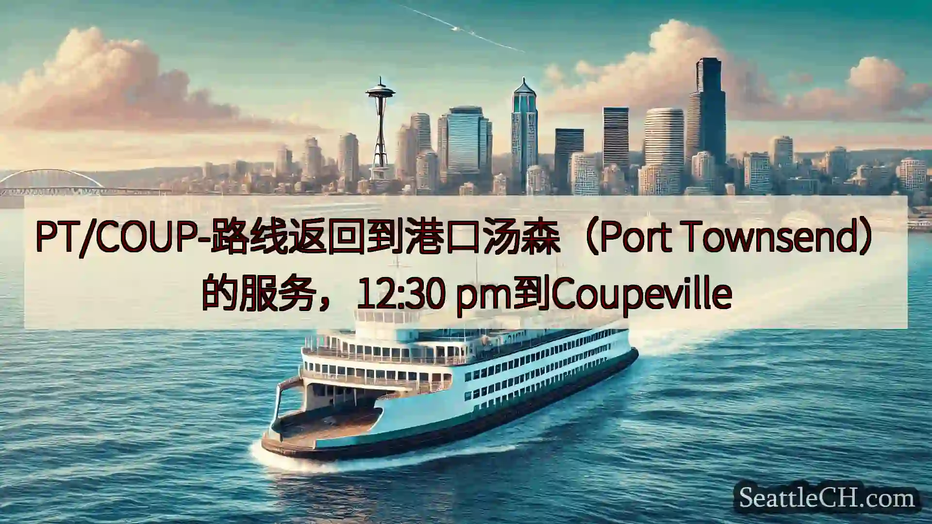PT/COUP-路线返回到港口汤森（Port Townsend）的服务，12:30