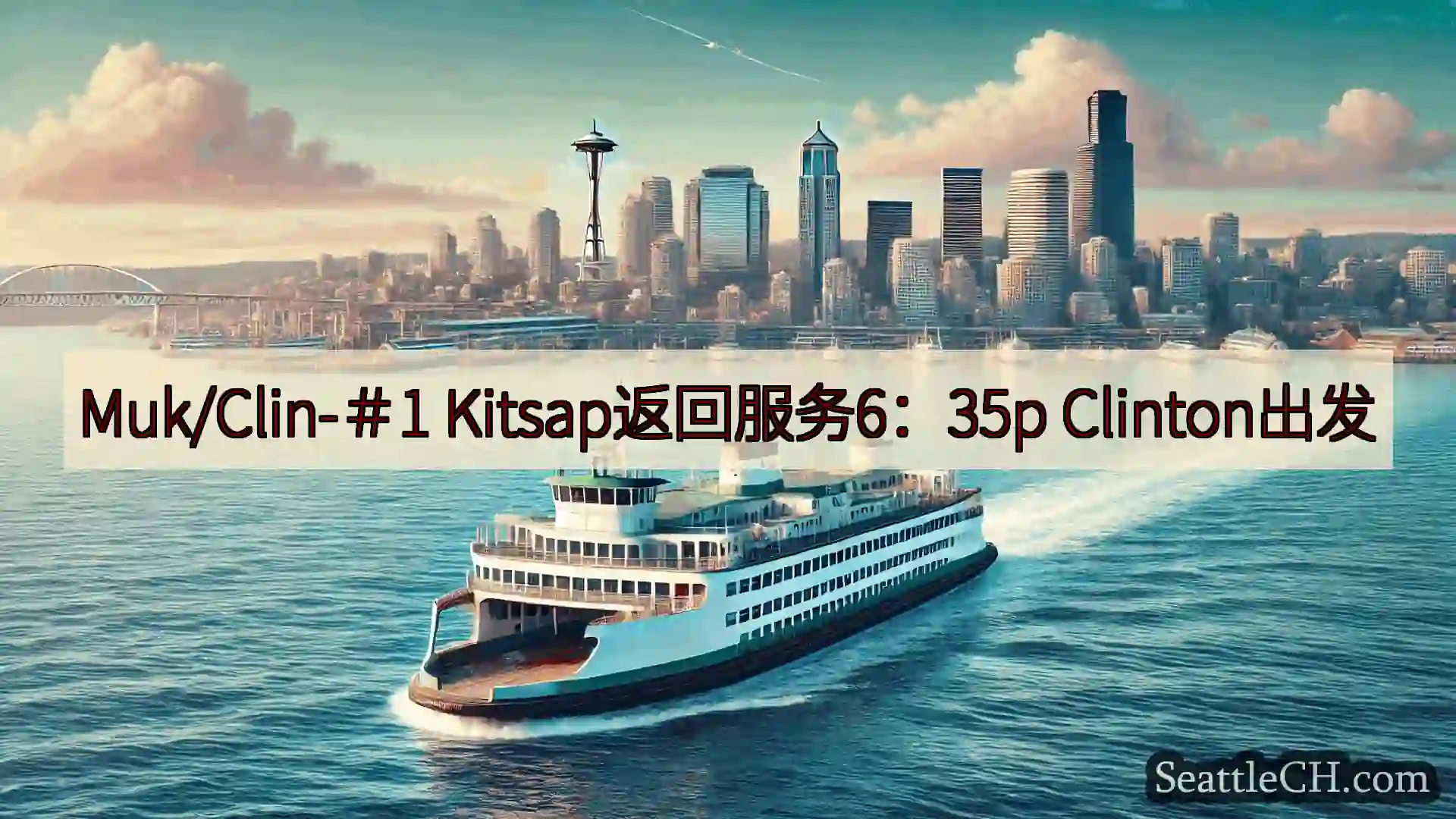 Muk/Clin-＃1 Kitsap返回服务6：35p Clinton出发