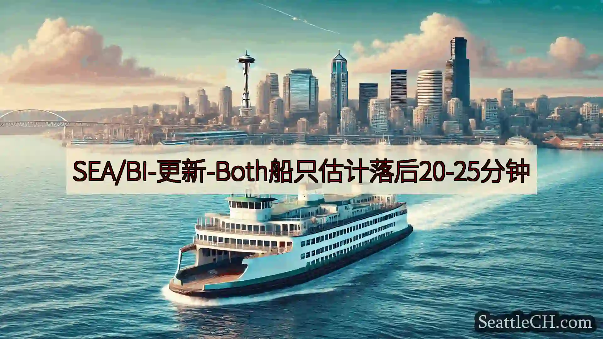 SEA/BI-更新-Both船只估计落后20-25分钟https://wsdot.com/ferri