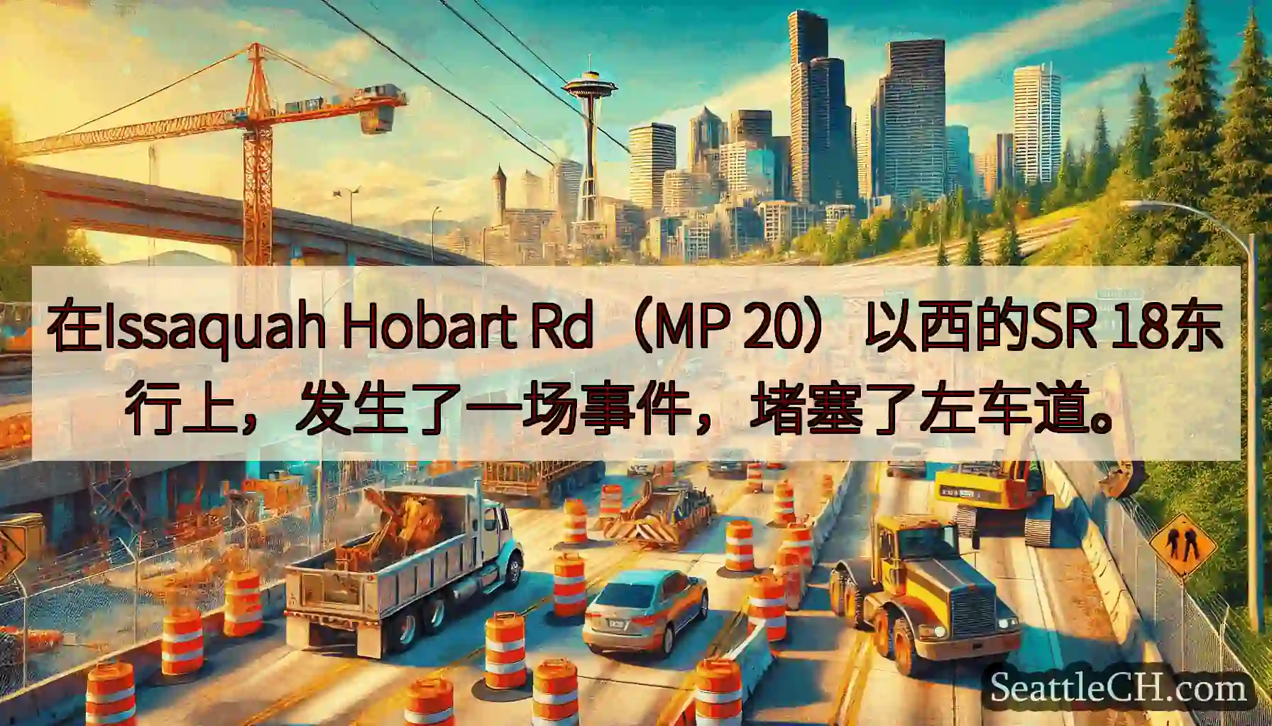 在Issaquah Hobart Rd（MP 20）以西的SR