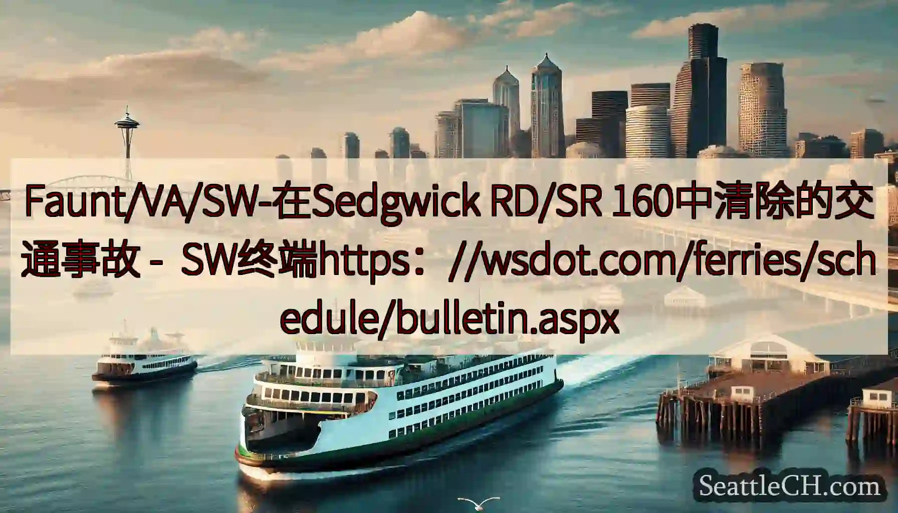Faunt/VA/SW-在Sedgwick RD/SR 160中清除的交通事故 -