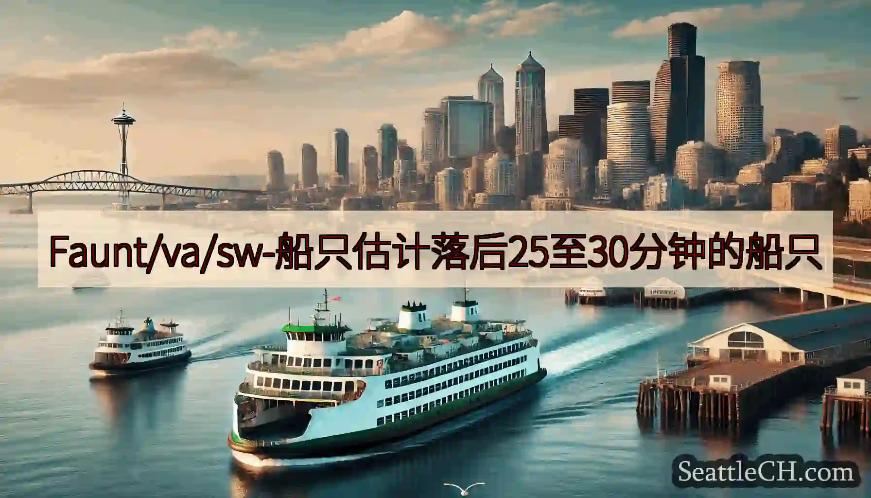 Faunt/va/sw-船只估计落后25至30分钟的船只https://wsdot.com/ferr