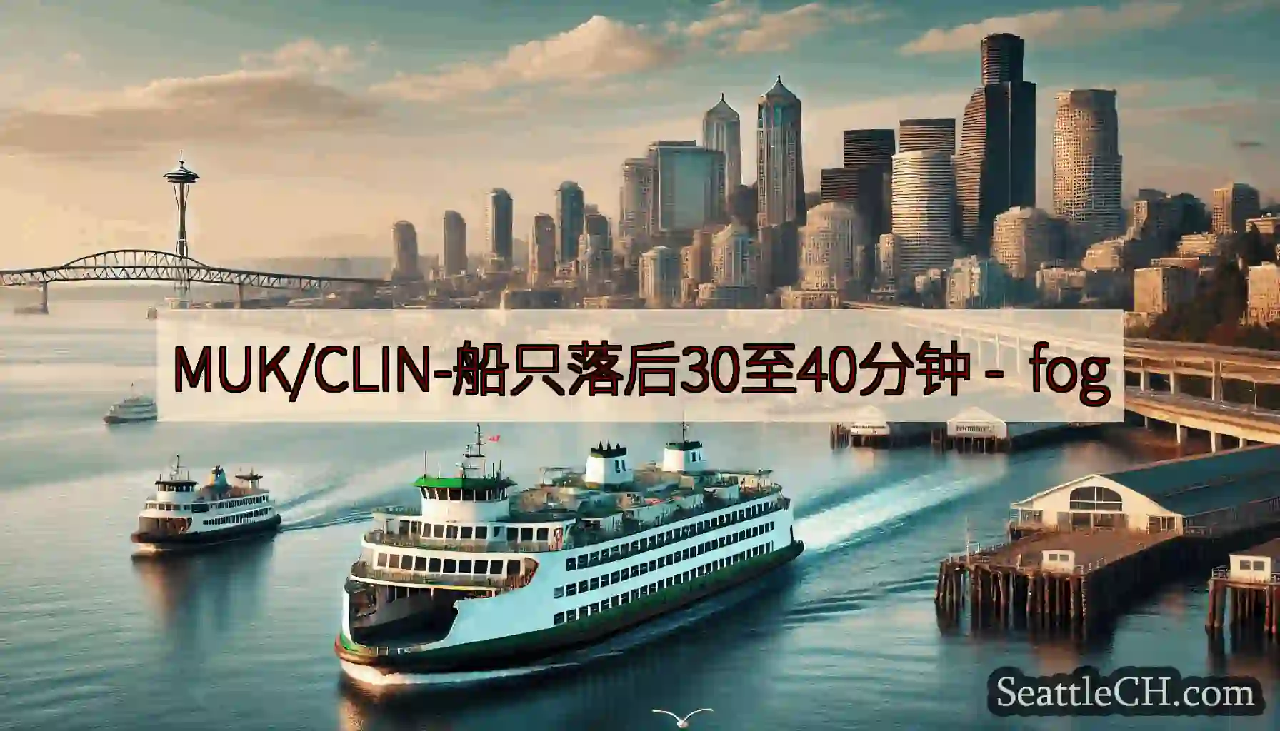 MUK/CLIN-船只落后30至40分钟 - fog