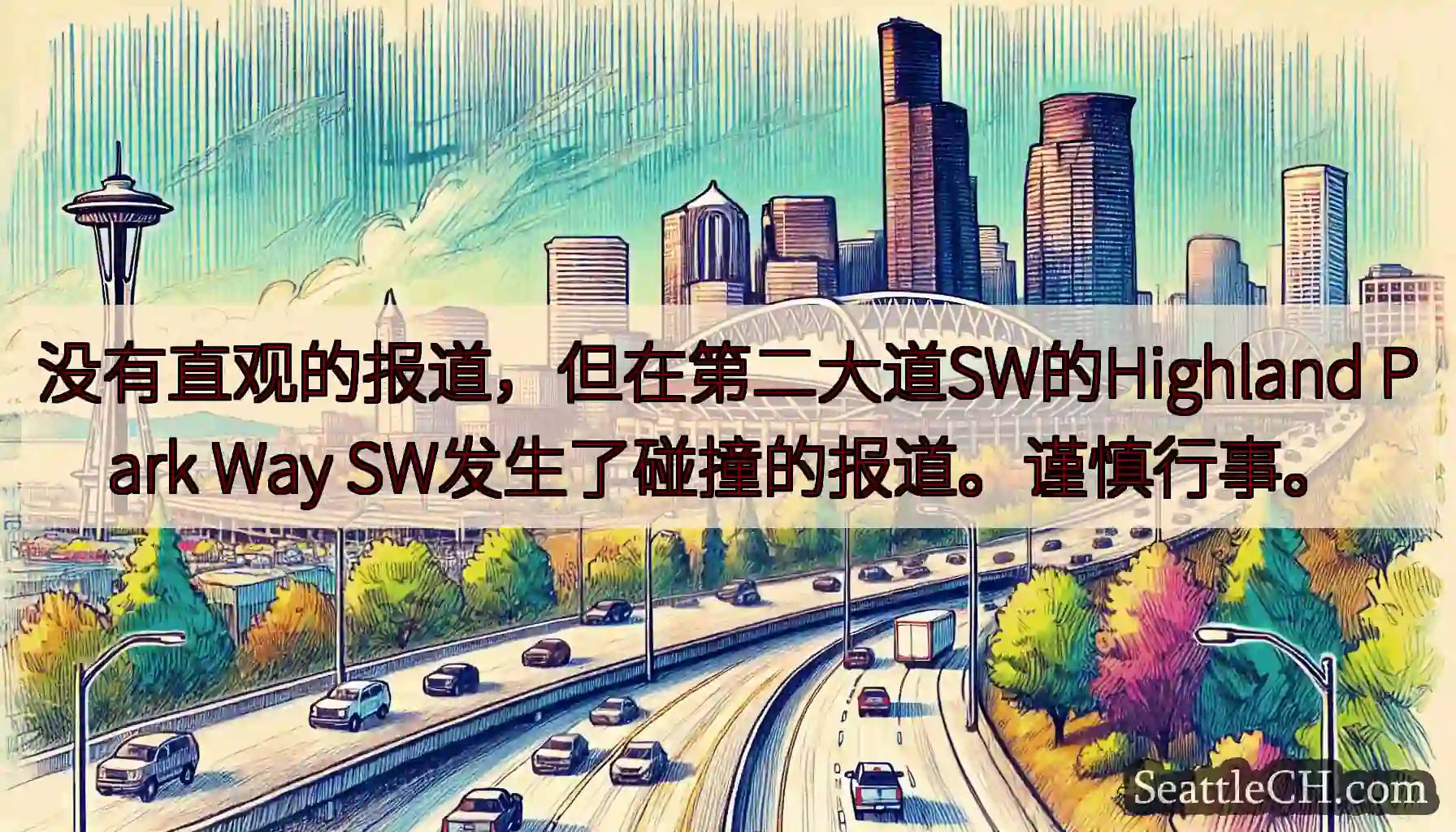 没有直观的报道，但在第二大道SW的Highland Park Way