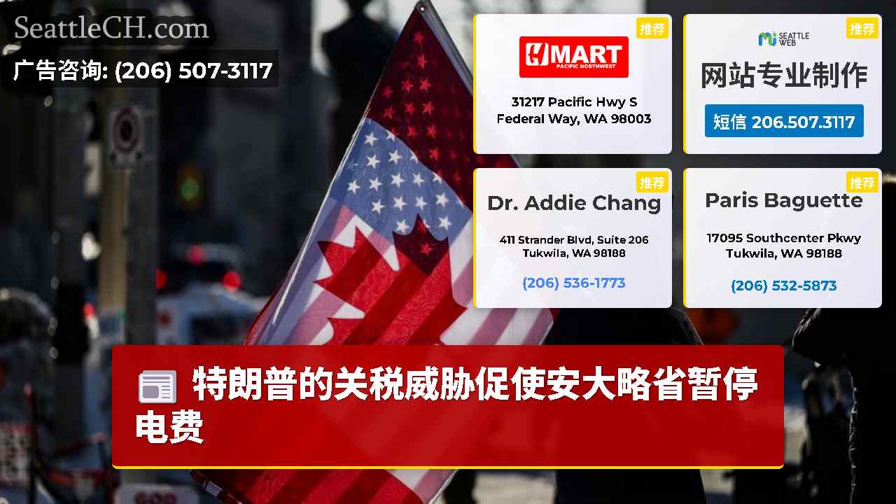 特朗普的关税威胁促使安大略省暂停电费