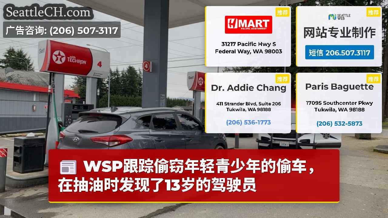 WSP跟踪偷窃年轻青少年的偷车，在抽油时发现了13岁的驾驶员