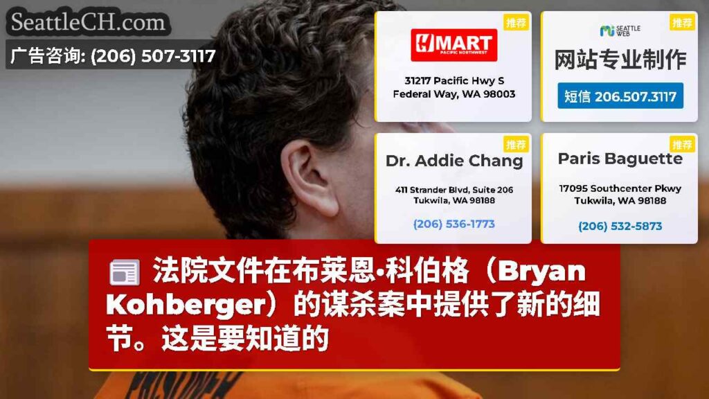 法院文件在布莱恩·科伯格（Bryan Kohberger）的谋杀案中提供了新的细节。这是要知道的