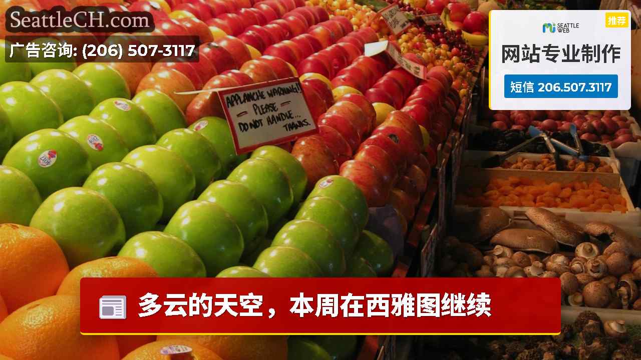 多云的天空，本周在西雅图继续