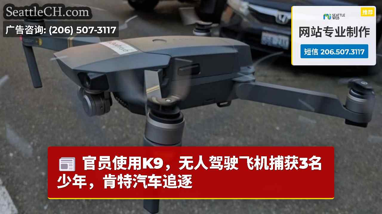 官员使用K9，无人驾驶飞机捕获3名少年，肯特汽车追逐