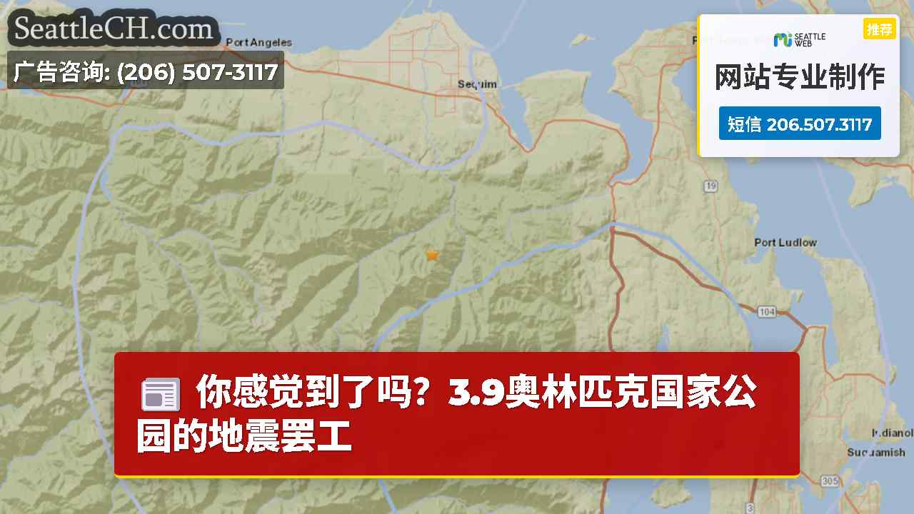 你感觉到了吗？3.9奥林匹克国家公园的地震罢工