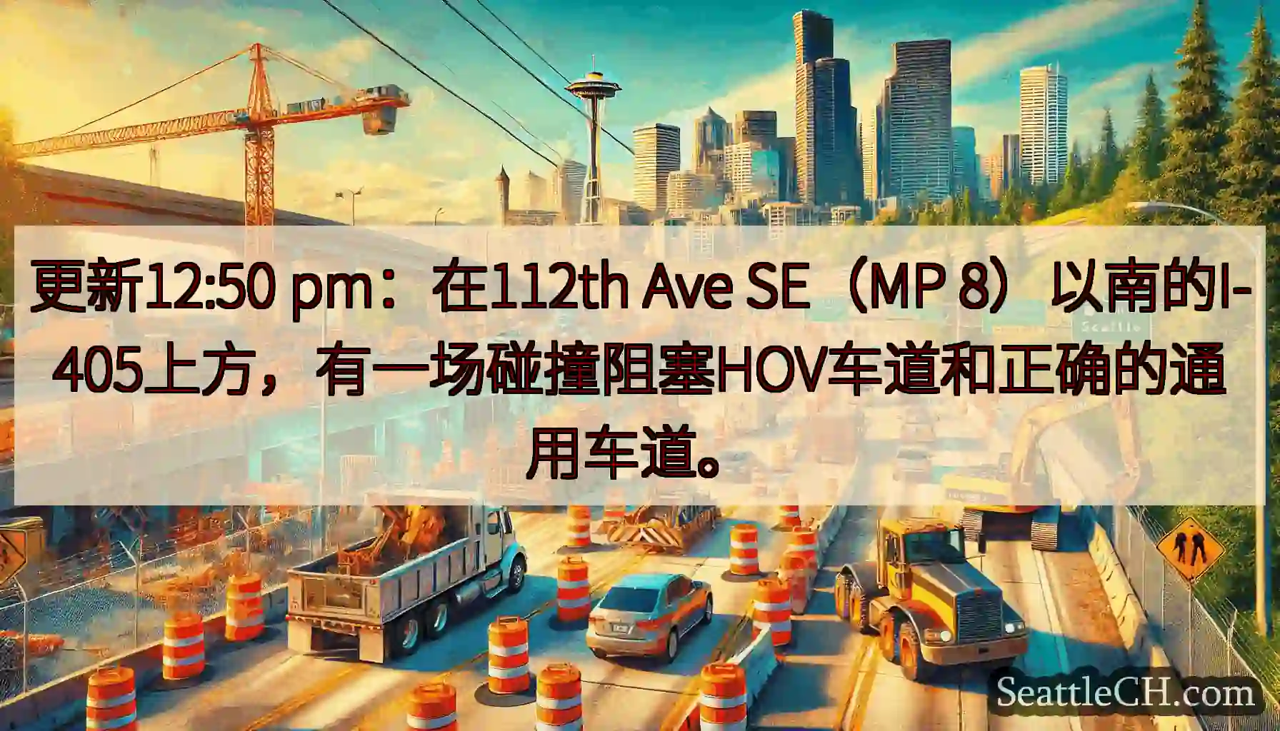 更新12:50 pm：在112th Ave SE（MP