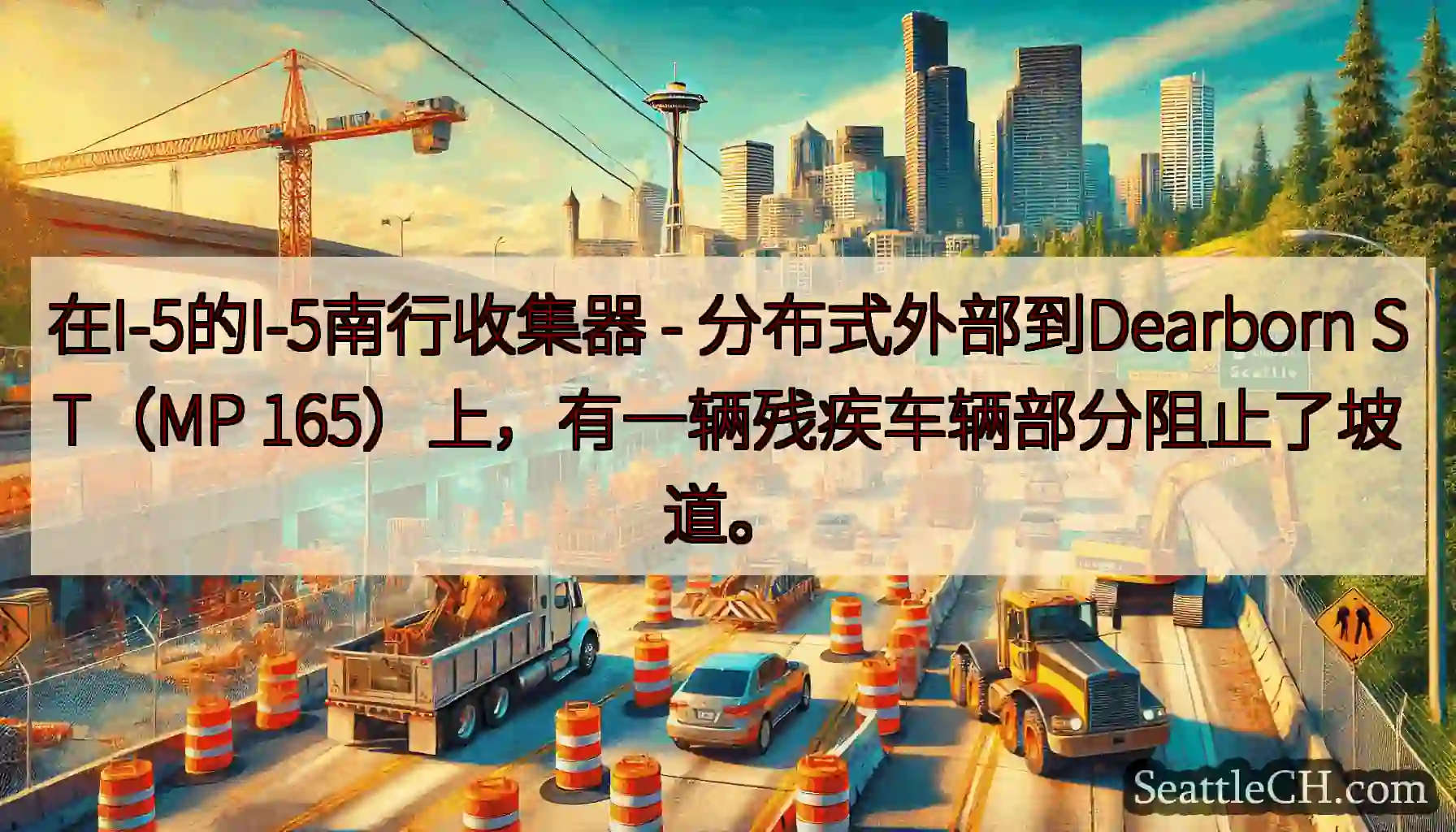 在I-5的I-5南行收集器 - 分布式外部到Dearborn ST（MP