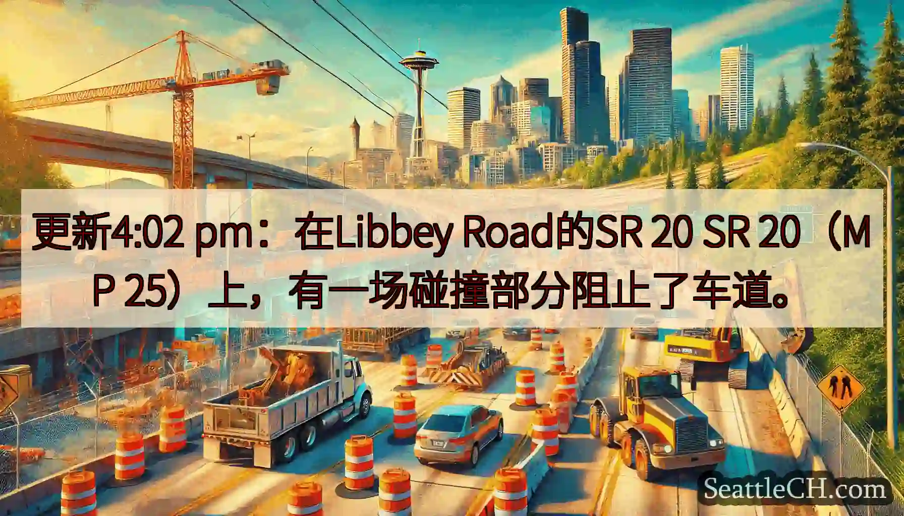 更新4:02 pm：在Libbey Road的SR 20 SR 20（MP
