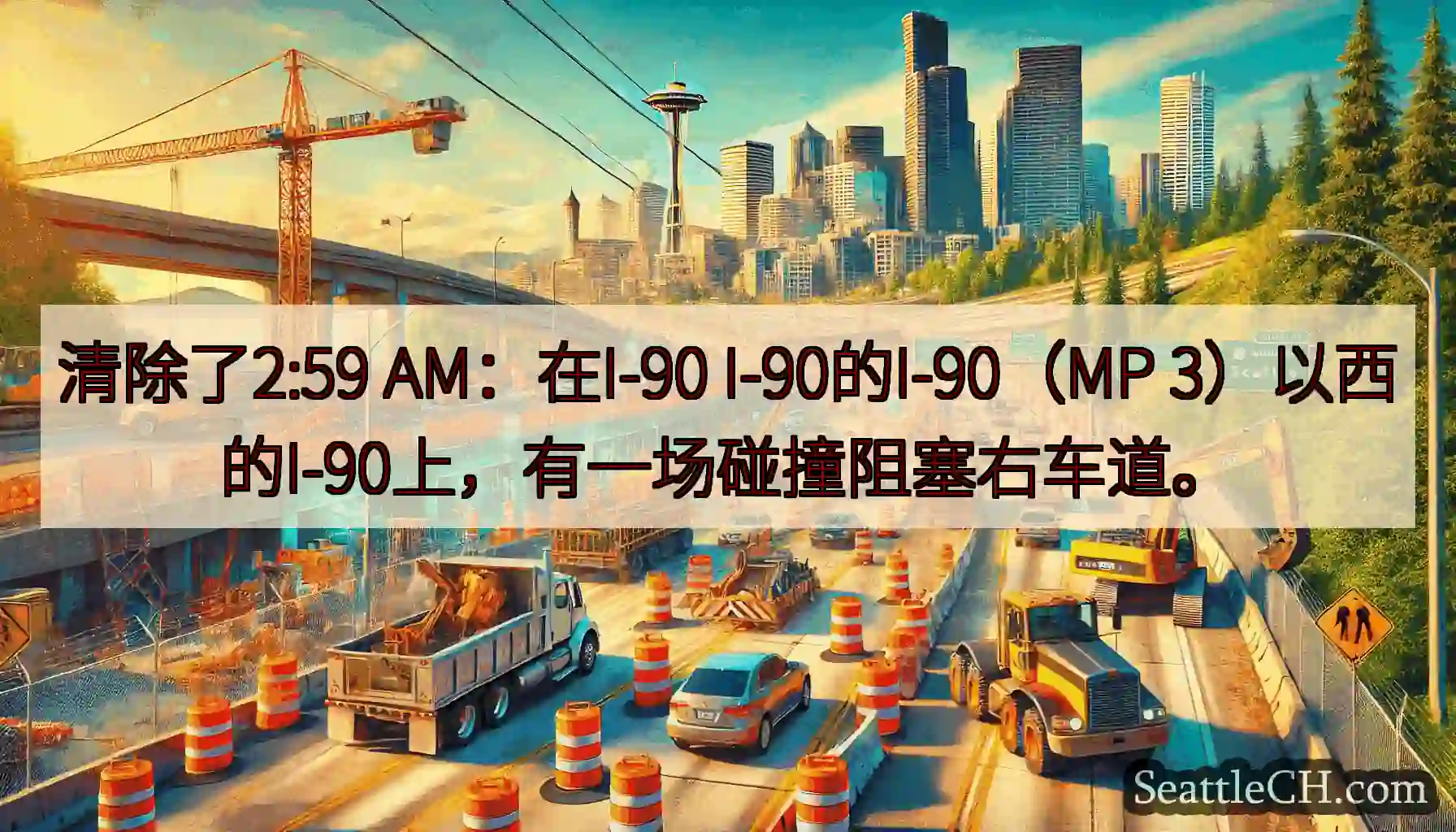 清除了2:59 AM：在I-90 I-90的I-90（MP
