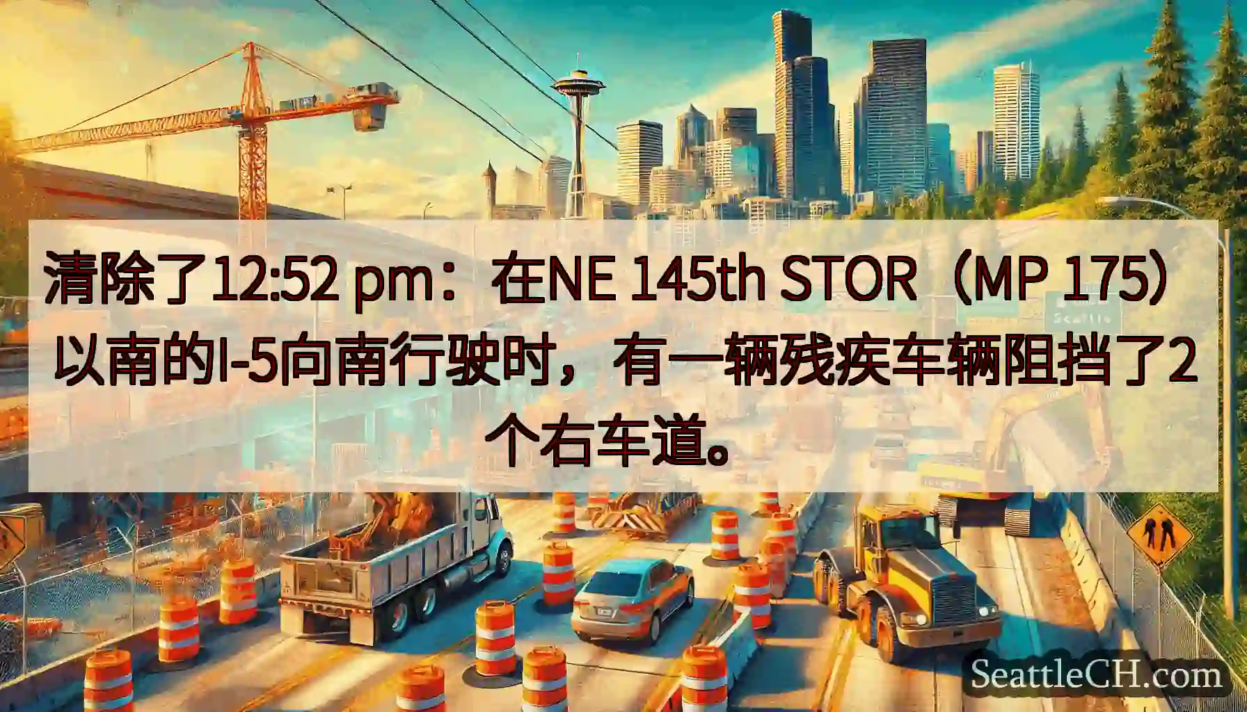 清除了12:52 pm：在NE 145th STOR（MP